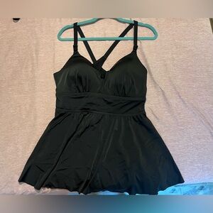 Torrid Swim Suit Wire-Free Racerback Tankini Size 2X